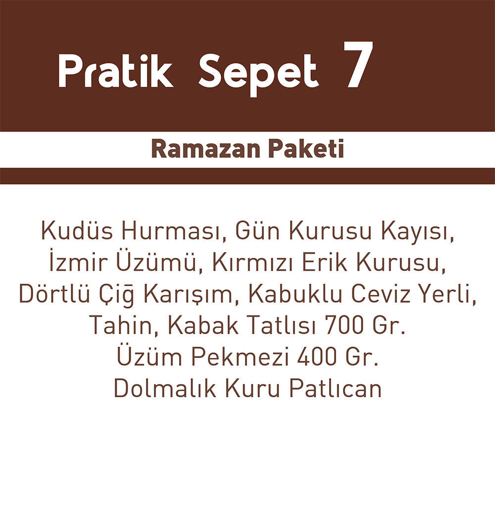 Pratik Sepet 7 - S10 - 1